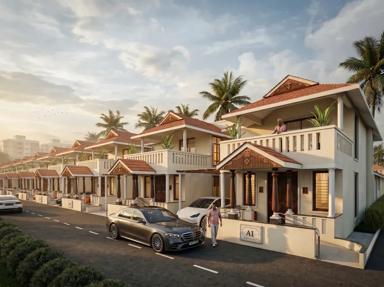 The Marudham twin villas at Golden Planet