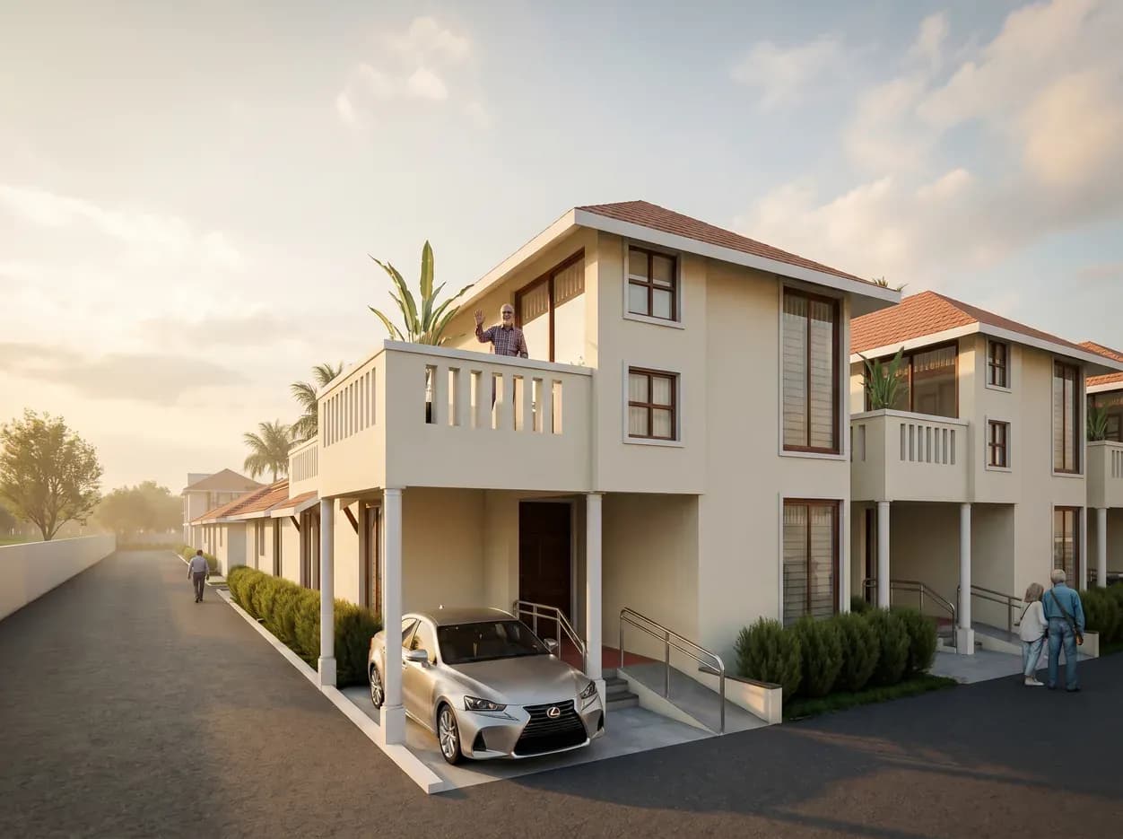 A Mullai garden cottage at Golden Planet