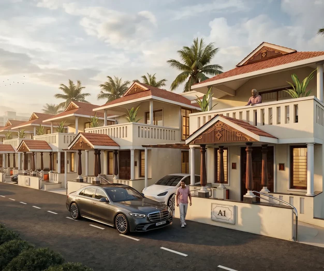 The Marudham twin villas at Golden Planet
